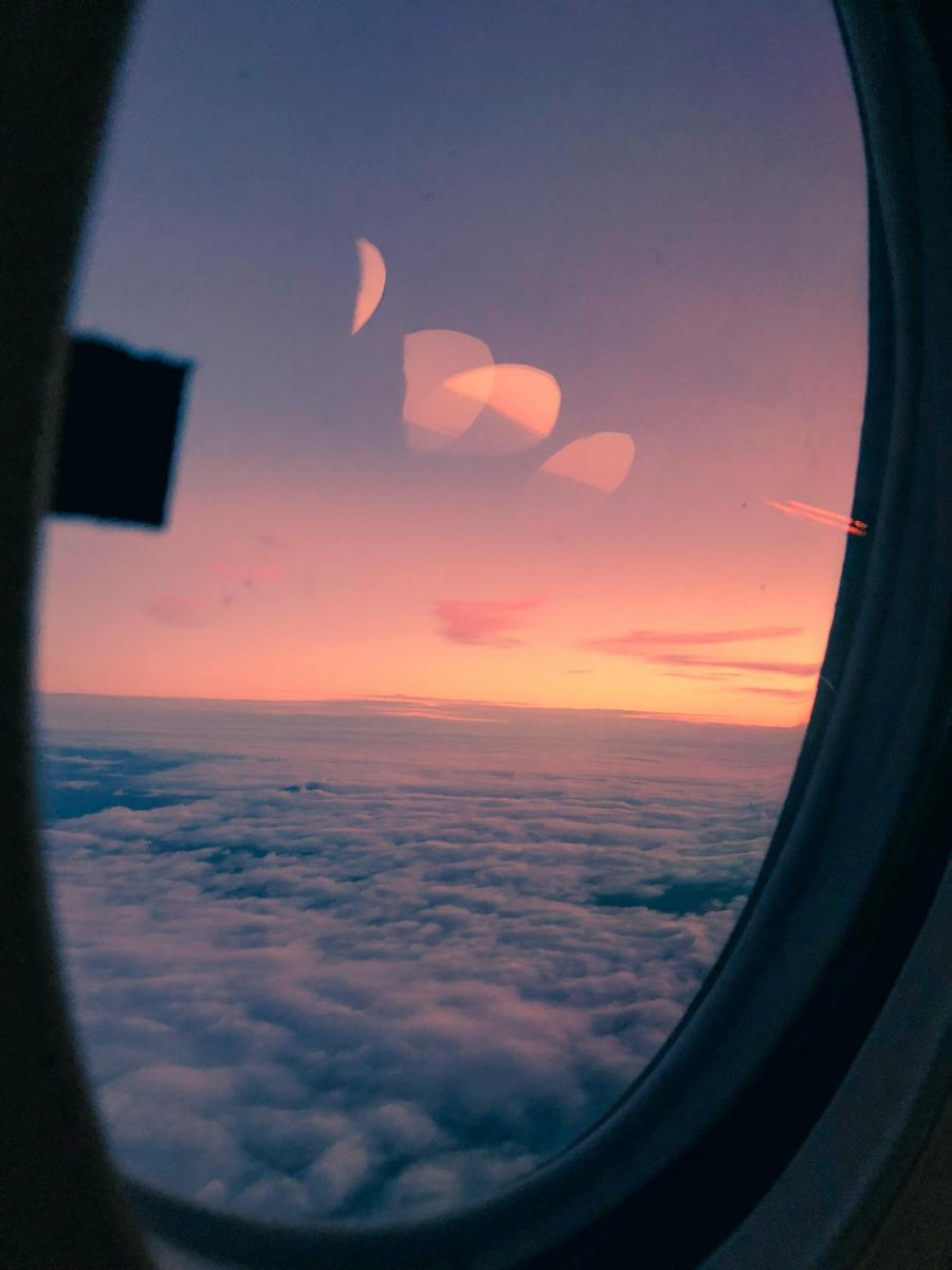 airplane clouds